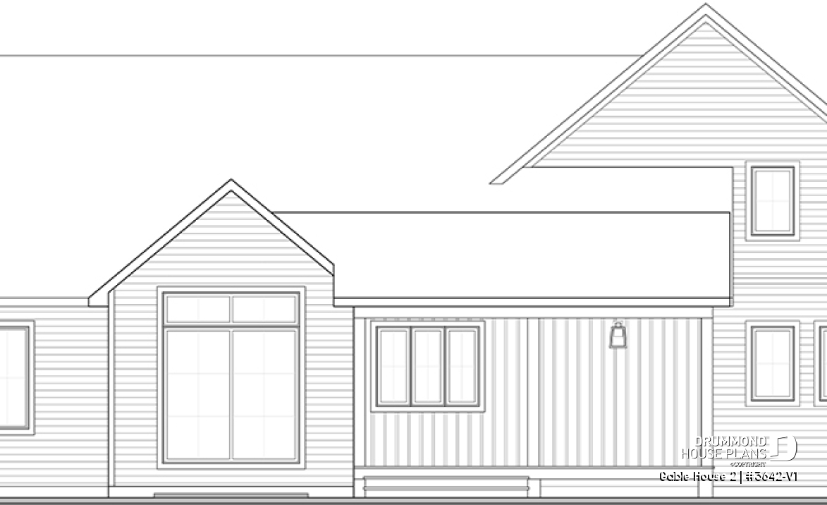 rear elevation - Gable House 2