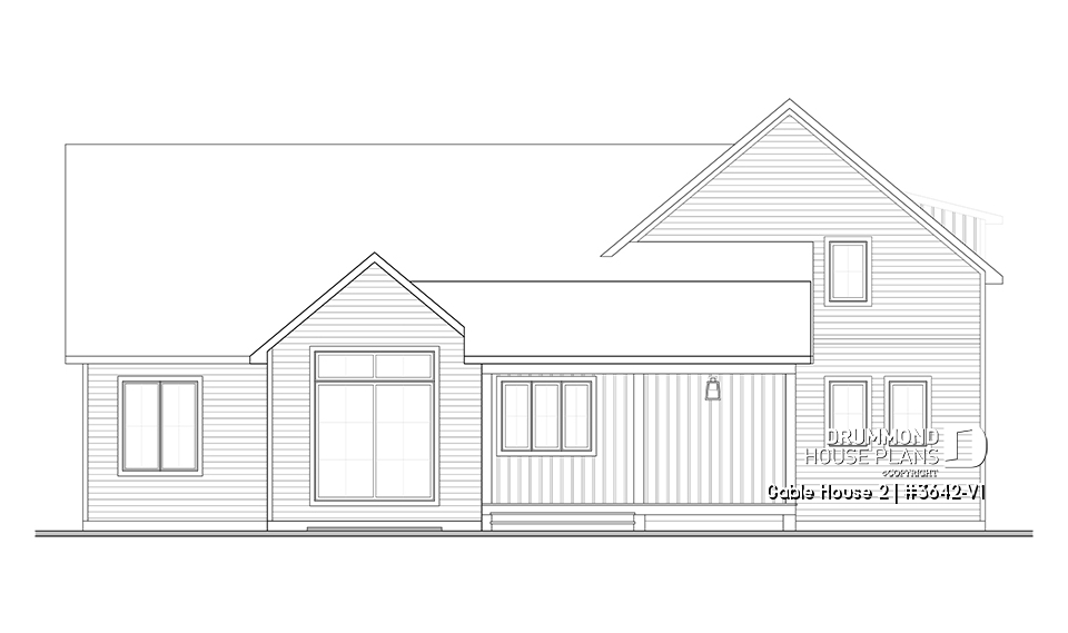 rear elevation - Gable House 2