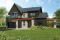 Color version 1 - Front - 3 to 4 bedroom Modern Scandinavian house, master w/ private balcony, covered deck, den on main floor - Azalea