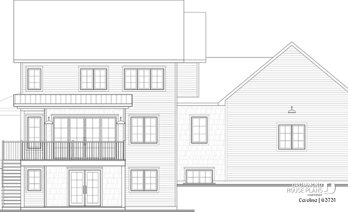 rear elevation - Carolina