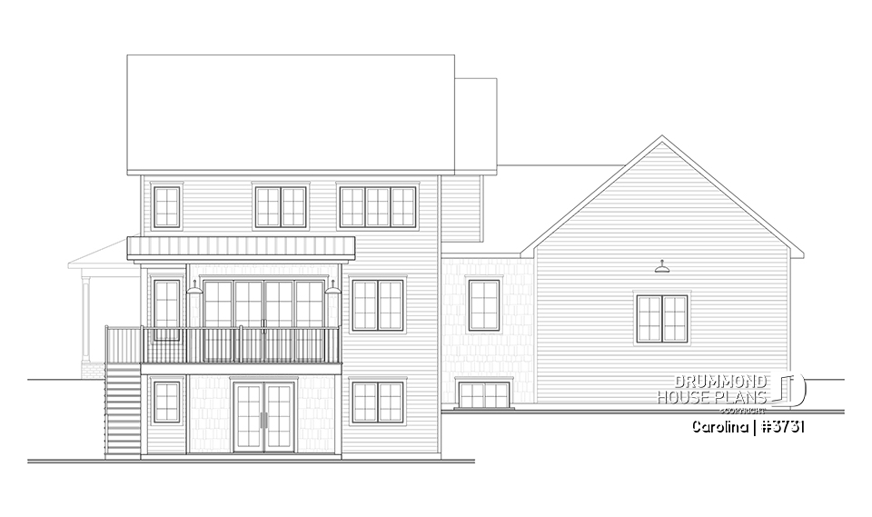 rear elevation - Carolina
