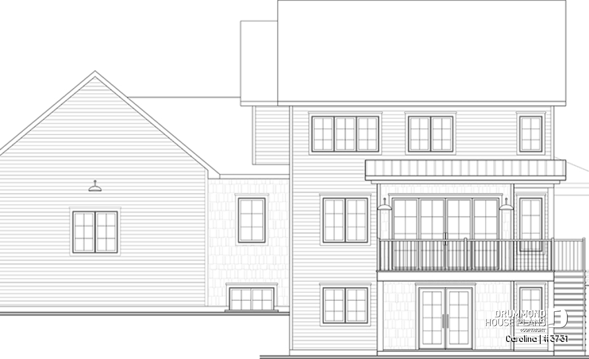 rear elevation - Carolina