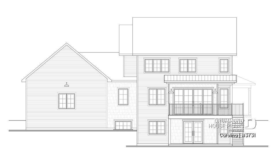 rear elevation - Carolina