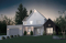front - BASE MODEL - Classic style home plan with master suite on main floor, total 3 beds + home office - Kayla
