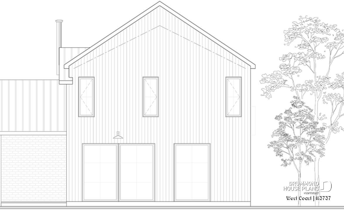 rear elevation - West Coast