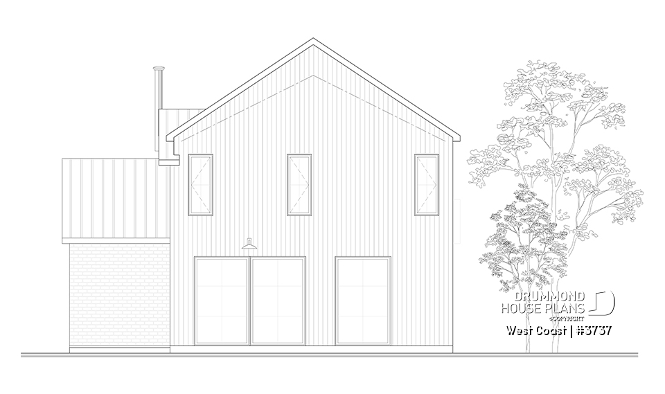 rear elevation - West Coast