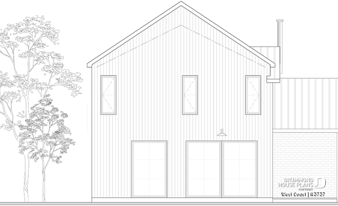 rear elevation - West Coast