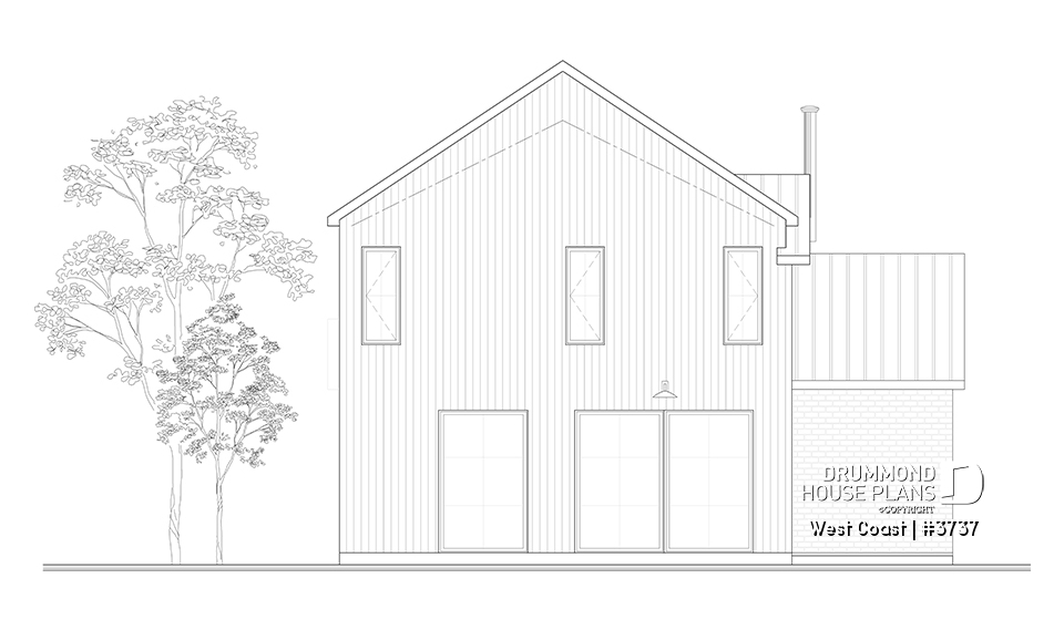 rear elevation - West Coast