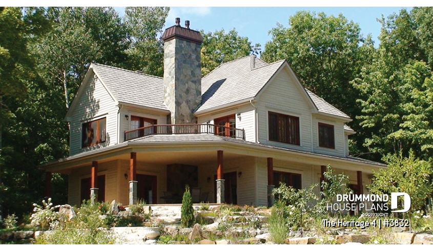 Photo front of house plan 3832 Photo front - The Heritage 4