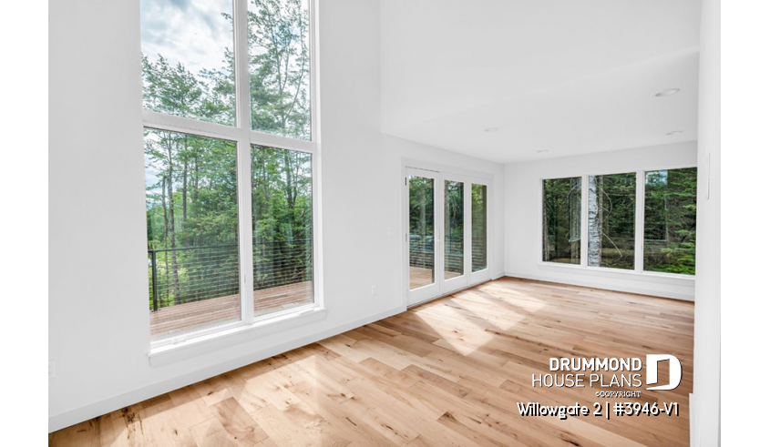 Photo Living room of house plan 3946-V1 Photo Living room - Willowgate 2