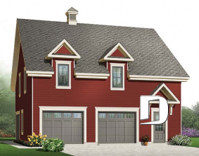 front - BASE MODEL - Large 3-car garage with workshop, half bath and unfinished bonus room on second floor - Kilkenny