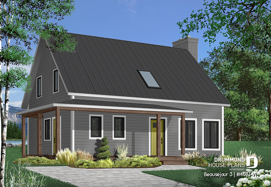 House plan 3 bedrooms, 1.5 bathrooms, 4571-V1 | Drummond House Plans