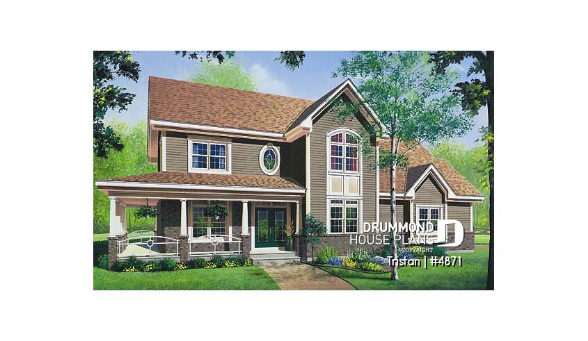 front - ORIGINAL MODEL of house plan 4871 front - ORIGINAL MODEL - Tristan