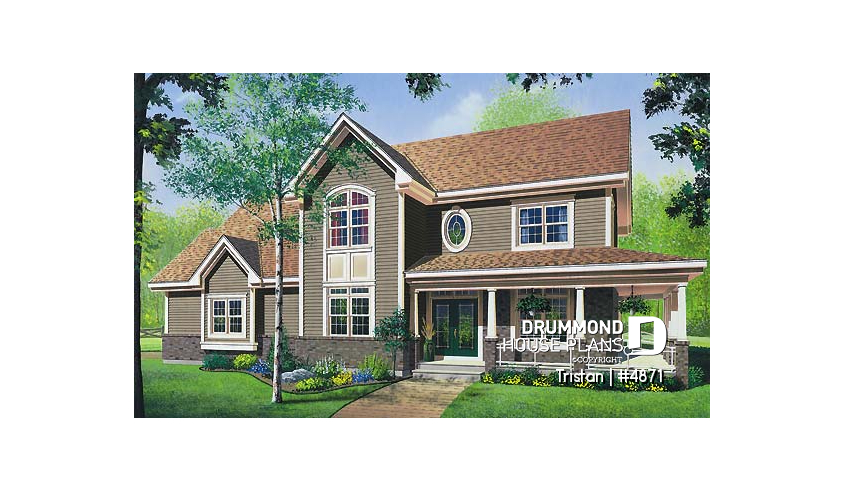 front - ORIGINAL MODEL of house plan 4871 front - ORIGINAL MODEL - Tristan