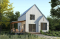 Rear view - BASE MODEL - Scandinavian-style home design featuring Maibec red cedar siding. - Portland