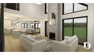 Photo thumbnail Living room - Plan 90113