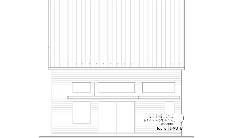 rear elevation - Havre