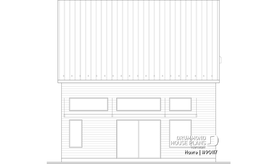 rear elevation - Havre