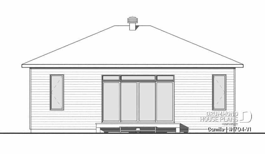 rear elevation - Camille