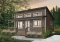 Color version 7 - Front - Modern 4-Season Chalet Plan – 2 to 4 Bedrooms, Flexible Basement and Wood-Burning Stove - Great Escape 3