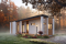 front - BASE MODEL - Modern 631 sq.ft. tiny house plan, 2 bedrooms, 9' ceiling, ideal for vegetable garden rooftop  - Ariel