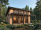 front - BASE MODEL - Affordable modern single-story cottage plan with 2 bedrooms and large covered deck - Bonzai 5