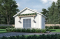 front - BASE MODEL - Stylish and simple shed plan with shelf and log storage areas - Zermatt 4