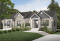 front - BASE MODEL - Duplex house plan with 2 bedrooms per unit, and open floor plan concept, unfinished basement - Daunais