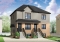 front - BASE MODEL - Economical 2 bedroom Modern style triplex house plan with great open floor plan layout  - Abbot 3