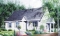 front - BASE MODEL - One-storey budget-friendly bungalow house plan with 3 bedrooms - Kellaway