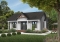 Color version 2 - Front - Charming small country house plan with 2 bedrooms, covered front porch, unfinished daylight basement - Quebec