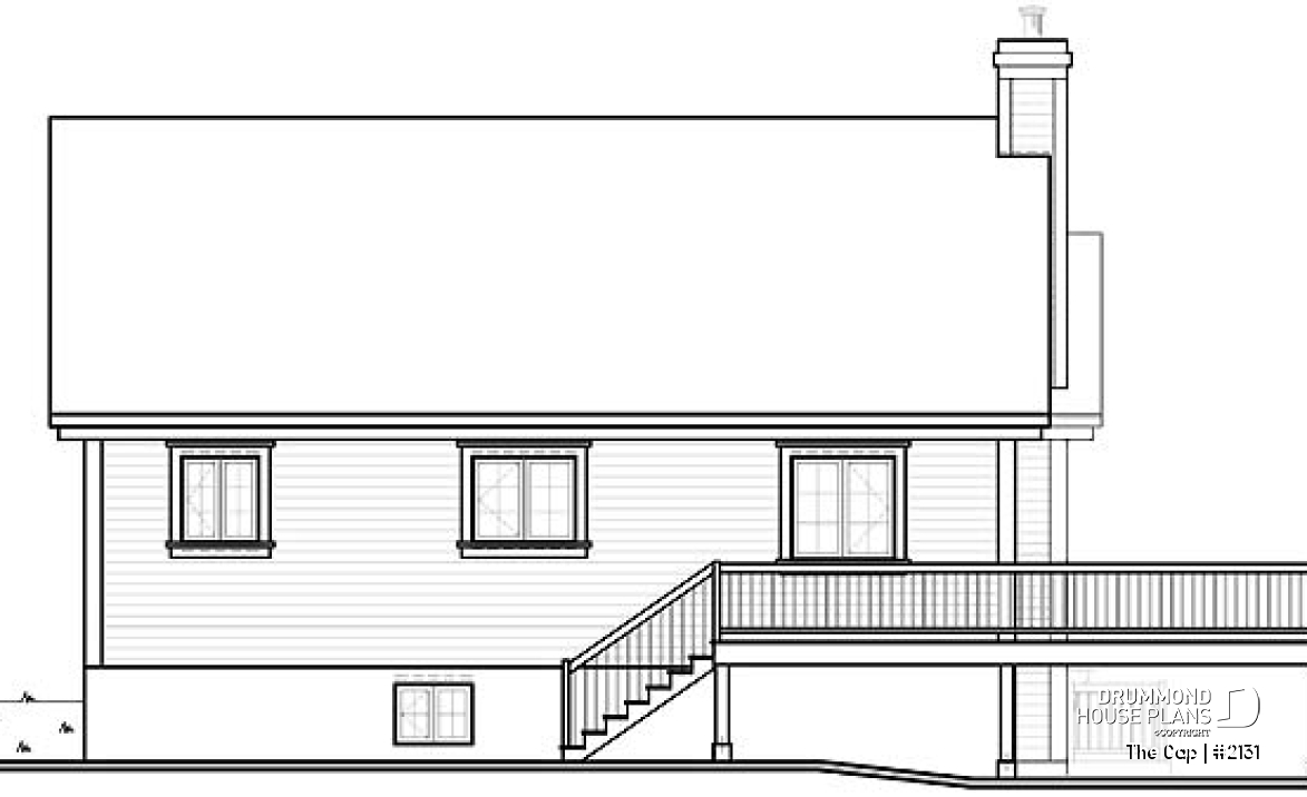 rear elevation - The Cap