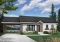 Color version 2 - Front - Cost efficient one-story house plan, 2 bedrooms, carport, open floor concept, pantry, laundry closet - Prairieside