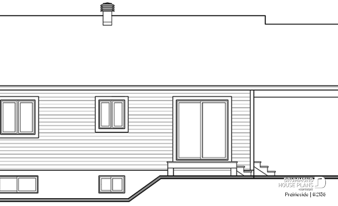 rear elevation - Prairieside