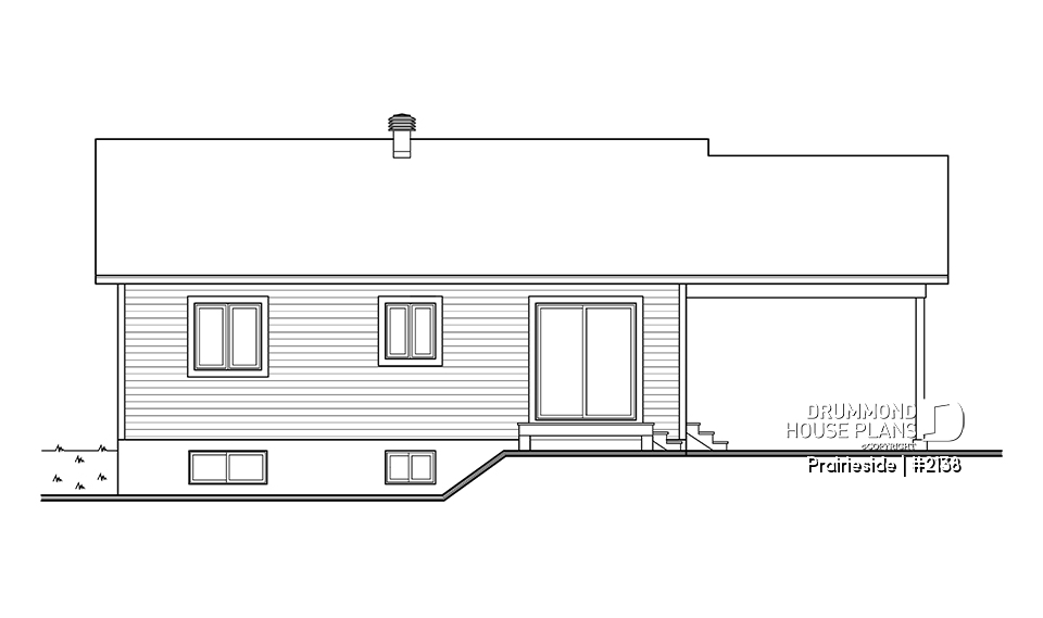 rear elevation - Prairieside
