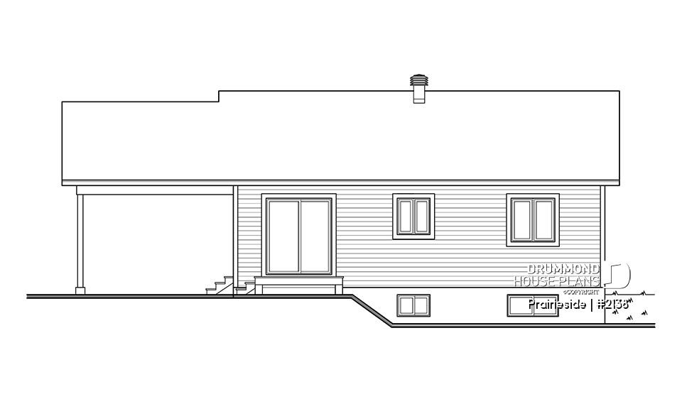 rear elevation - Prairieside