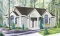 front - BASE MODEL - One-storey house plan, cathedral ceiling, 2 bedrooms - Amanjena