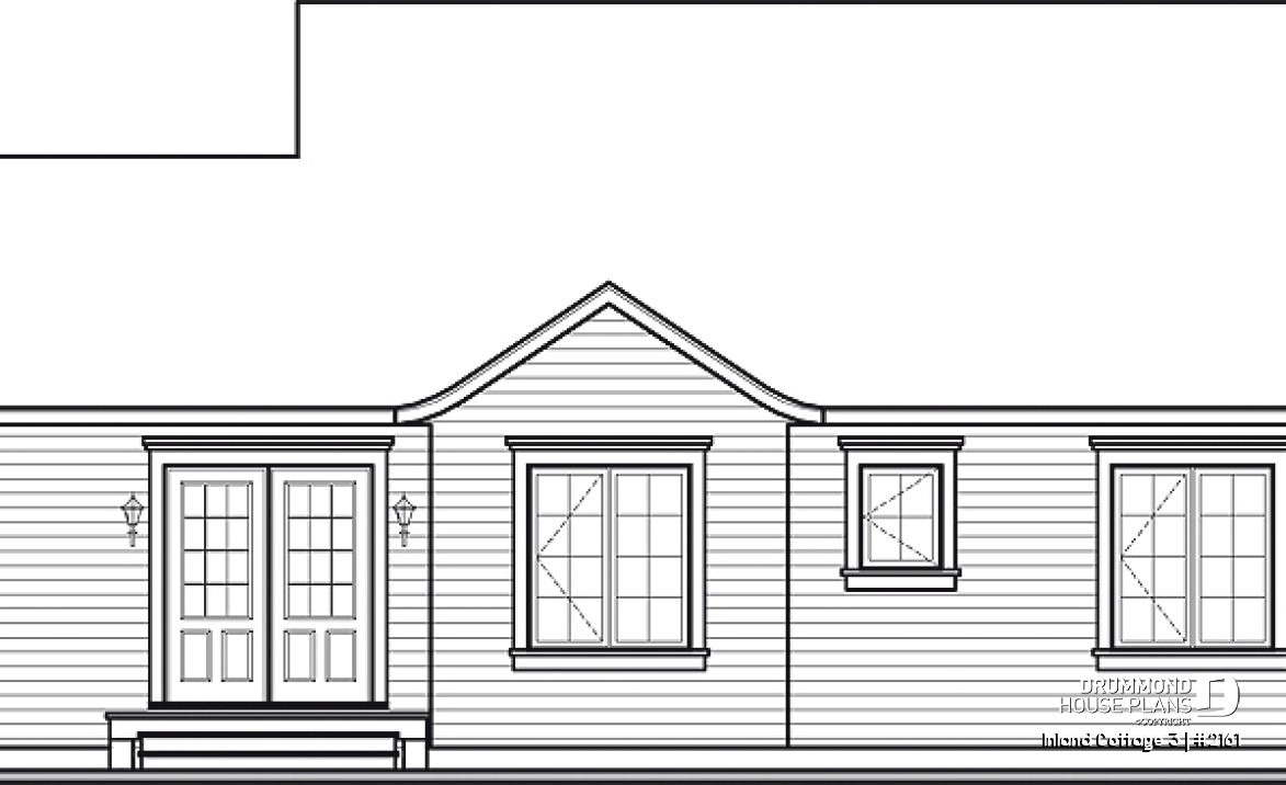 rear elevation - Inland Cottage 3