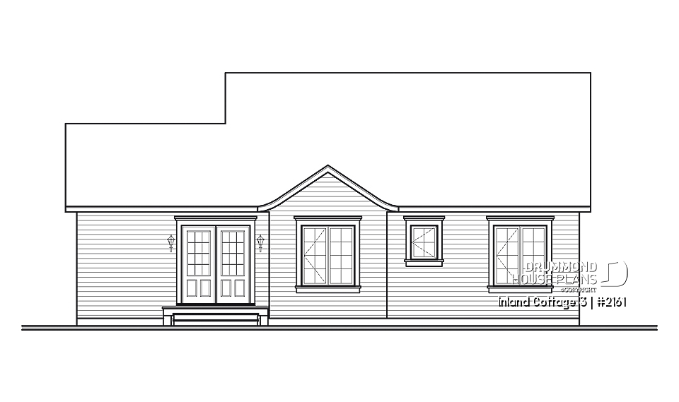 rear elevation - Inland Cottage 3