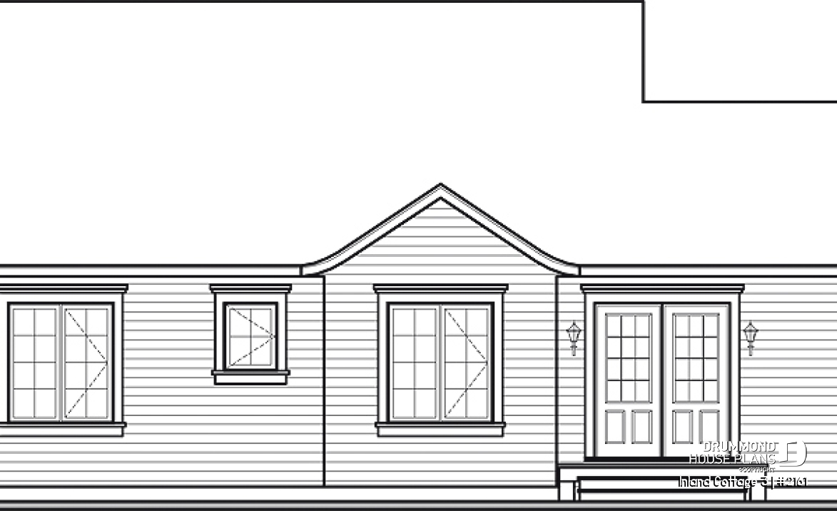 rear elevation - Inland Cottage 3