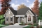 front - BASE MODEL - 2 bedroom budget-friendly small ranch style house plan with partial catheral ceiling in family room - Springbrook 1
