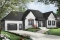 Color version 5 - Front - Country Rustic style ranch bungalow house plan with open floor plan, office and large garage - Springbrook 3