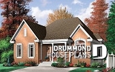 front - BASE MODEL - 3 bedroom ranch style house plan with open concept, pantry in kitchen - Sauternos 2