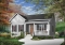 Color version 2 - Front - One-story economical home with open floor plan, kitchen with island, large full bathroom - Kara