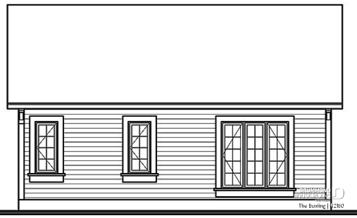 rear elevation - The Bunting