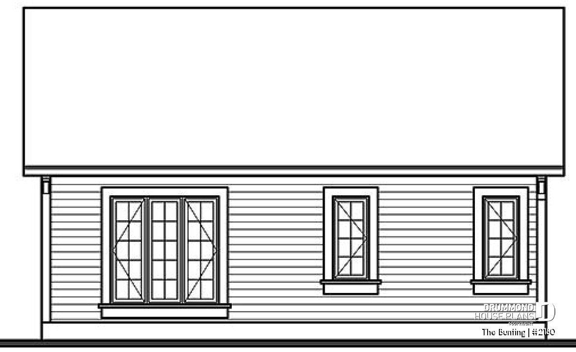 rear elevation - The Bunting