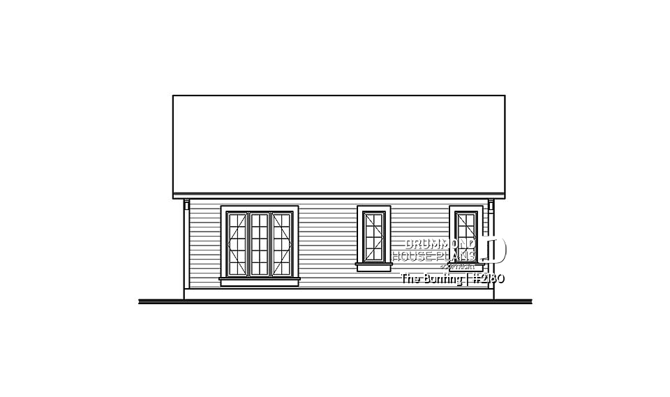 rear elevation - The Bunting