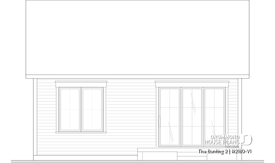 rear elevation - The Bunting 2