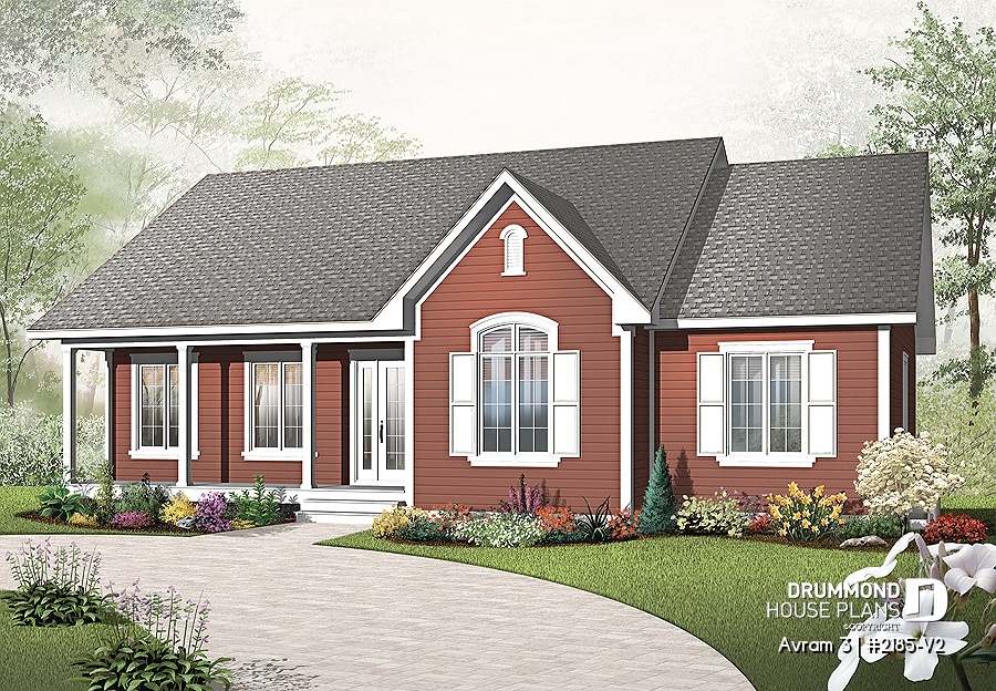 House Plan 3 Bedrooms 1 Bathrooms 2185 V2 Drummond House Plans