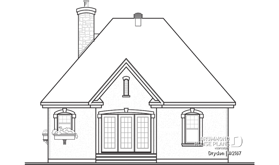 rear elevation - Dryden
